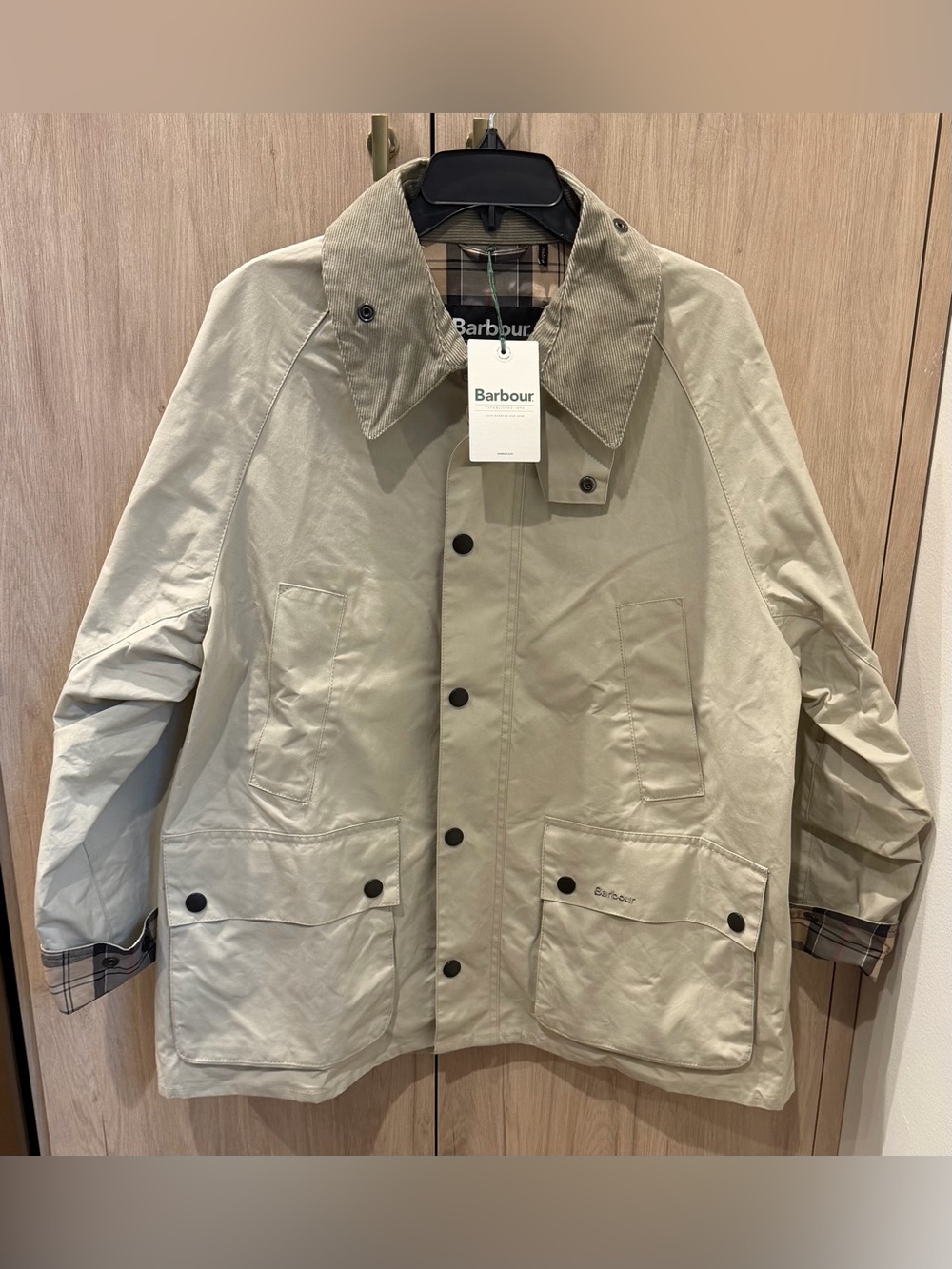 Barbour Men’s Oversized Bedale Oversized Cotton Jacket. NWTs. Clay. Sz. 40